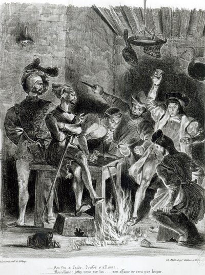 Mephistopheles and the Drinking Companions, from Goethe